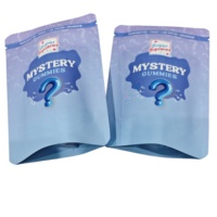 Sachets refermables en PE avec fermeture éclair, imprimés en héliogravure, transparents, givrés, à fenêtre, pochettes verticales jetables pour emballage alimentaire (chocolat)