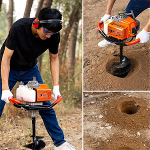 ग्राउंड ड्रिलिंग मशीन लिथियम बैटरी ढेर ड्राइवर सर्दियों मछली पकड़ने के उपकरण ऑर्चर्ड खुदाई रोपण-ड्रिल छेद डिगर - Product Image 5