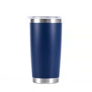 Wholesale 20oz 30oz Powder Coated Double Wall Insulated Coffee Tumbler Cups 20 Oz Stainless Steel Travel Mug With Custom Logo - Product Image 4