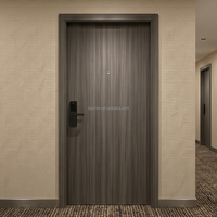 Porte coupe-feu en bois DJMI sur mesure, pré-percée, à âme pleine, homologuée UL, résistance au feu 45 minutes, insonorisation élevée, pour écoles, hôpitaux et bâtiments commerciaux