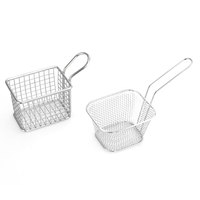 Panier à friture français en acier inoxydable frites et pommes de terre servant la présentation des aliments filet pour outil de cuisson