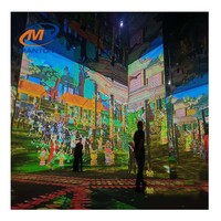 Réalité Augmentée 6500lm Hologramme Projecteur Interactif Art System Magic Mobile Mur Rez-de-chaussée Jeux de Projection Immersive