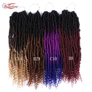Tomo — tresses synthétiques au crochet ombré, extension de <span class=keywords><strong>cheveux</strong></span>, torsadée, boîte de tresses, crochet - Product Image 4