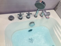 Baignoire gonflable double douche, bain de massage, économique