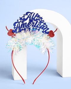 Diadema Fetti America 250 1776 para Fiesta del 4 de Julio, Día de la Independencia, Decoración Patriótica, Celebración de EE. UU., Brillante, <span class=keywords><strong>Accesorios</strong></span> para el Cabello - Product Image 2