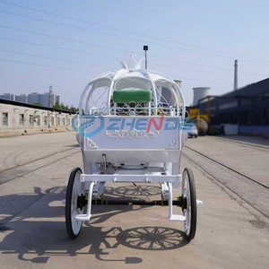 Chariot de Cendrillon électrique de haute qualité avec structure en acier et couleur personnalisable pour transport spécial de mariage - Product Image 2
