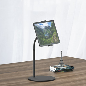 <span class=keywords><strong>IPad</strong></span> <span class=keywords><strong>Air</strong></span> Mini Pro 10.2 /12.9 용 스탠드 폰 태블릿 홀더, 킨들, 넥서스, 탭, 갤럭시, 전자 책 리더-블랙 - Product Image 2