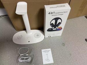 <span class=keywords><strong>Chargeur</strong></span> sans fil 3 en 1, station de charge rapide 15W pour <span class=keywords><strong>iPhone</strong></span> 14 Pro Max, pour montre intelligente 6 <span class=keywords><strong>5</strong></span>, <span class=keywords><strong>chargeur</strong></span> de bureau - Product Image 2