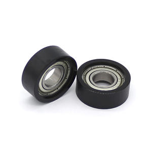 Manufacturers Supply 6900ZZ Steel Bearing <b>Door</b> & <b>Window</b> Track Pulleys 10*26*10mm Rubber-Coated <b>Rollers</b> - Product Image 1