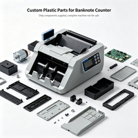 Boîtier de panneau de commande en plastique mat de précision et engrenage en plastique pour petit compteur de billets OA Moulage sur mesure