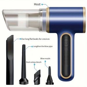 Cordon d'<span class=keywords><strong>aspirateur</strong></span> de voiture en ABS portable et <span class=keywords><strong>sans</strong></span> <span class=keywords><strong>fil</strong></span> 6000Pa <span class=keywords><strong>ou</strong></span> 16000PA Fonction puissante de nettoyage humide/sec de voiture Nettoyeur d'intérieur - Product Image 2