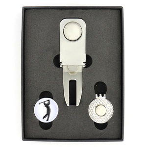 Ensemble de luxe en métal pour la vente en gros, nouveau support d'accessoires créatif, fourchette à cigare avec logo, outil de réparation de divots de golf personnalisé gravé, en boîte - Product Image 3
