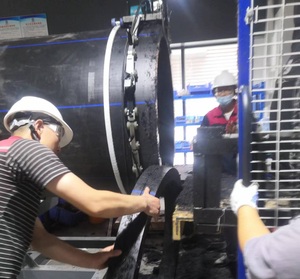Portable Rotary <b>Plastic</b> Pipe Chain PE PVC <b>Saw</b> Cutter 500mm - 1200 mm - Product Image 4
