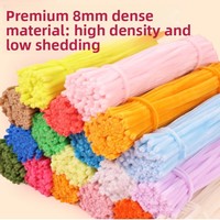 Kit Fai-da-Te per Artigianato: Bastoncini Intrecciati Colorati, Aste in Peluche Extra-Dense, Modelli in Colori Pastello LH-265, Artigianato Fatto a Mano all'Ingrosso