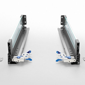 Unihopper <b>Storage</b> <b>Drawers</b> Bottom Rail Full Pull Out Space Saving Rectangular PP Plastic Bolt Inserting Type - Product Image 1