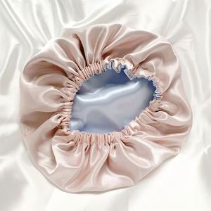 Bonnet de nuit en soie 100% Mûrier, nouveau style, lavable, pour cheveux, type turban - Product Image 2