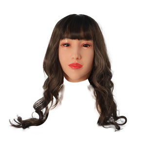 <span class=keywords><strong>Masque</strong></span> en silicone réaliste pour femme, tête entière, effet peau réelle, pour films, accessoires, Halloween, cosplay, fête costumée - Product Image 5