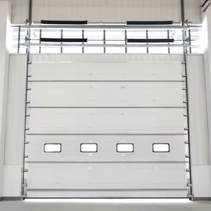 <span class=keywords><strong>Porte</strong></span> de <span class=keywords><strong>garage</strong></span> industrielle <span class=keywords><strong>sectionnelle</strong></span> coulissante automatique électrique HEXION, isolation thermique, haute résistance au feu, installation facile, acier inoxydable - Product Image 2