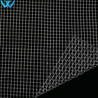 Filet de palangrier noir en HDPE/PP avec maille carrée/diamantée et service de découpe