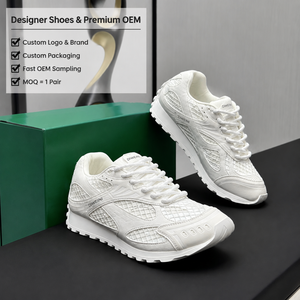 Chaussures de luxe pour hommes et femmes, baskets blanches en mesh de haute qualité, baskets chunky, baskets de running, nouveautés. - Product Image 1