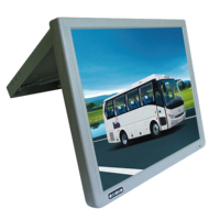 Monitor de Techo para Autobús de 17 Pulgadas, 4:3, Monitor de Viaje Montado en el Techo del Autobús, Monitor Plegable para Autocar