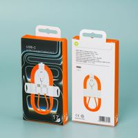 Câble de charge rapide mobile pour iPhone 17, câble de données orange, vente en gros à bas prix
