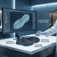 Chaussures décontractées personnalisées en TPU souple imprimées en 3D, pantoufles imprimées en 3D, service de prototypage
