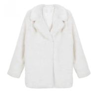 Veste en fausse fourrure de renard pour femme, taille plus, manches longues, imitation fourrure de zibeline, automne-hiver