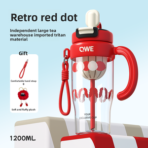 Vaso Gigante con Pajita para Bebidas Frías, Ideal para Deportes al Aire Libre <span class=keywords><strong>de</strong></span> Verano, Gran Capacidad, para Viajes y Camping, Vaso para Beber Directo en el Auto - Product Image 1