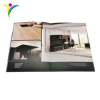 Impression à la demande OEM, brochure à couverture souple, reliure à points, couleur pleine, papier d'art/d'impression offset, impression de catalogue de meubles