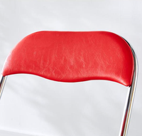 Chaise pliante de bureau de haute qualité, en métal, pour le bureau, la salle de thé, la chambre à coucher