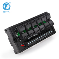 QMT08E Bloc de bornes de mise à la terre 12 voies, unité de barre omnibus pour protection, connectivité et sécurité, pour mise à la terre de systèmes PLC