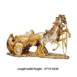 SE7 Résine Cheval Statue Décor À La Maison <span class=keywords><strong>Golden</strong></span> <span class=keywords><strong>Horse</strong></span> Statue Casier À Vin Titulaire Meubles Salon Décor - Product Image 6