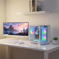 Boîtier PC personnalisé pour mini PC, panneau frontal blanc, boîtier gamer pour PC