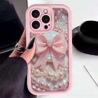 Coques de Téléphone Anti-Choc avec Nœud Tendance pour Filles et Femmes, Compatibles iPhone 17 Air, 16, 15 Plus, Pro Max, 14, 13, 12, 11, X, XR – Housse de Protection Arrière