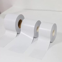 Étiquette de code à barres d'expédition thermique 58mm x 65m étiquette de transfert thermique sans doublure adhésive 80mm étiquette en papier continue étiquette de balance de pesage