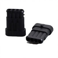 Conector Automotriz Hembra 282106-1 de 4 Pines, Conector de Cable a Cable, Carcasa Automotriz