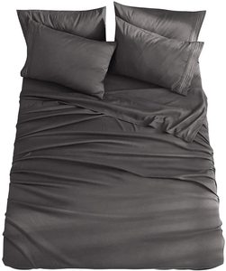 Sábanas <span class=keywords><strong>de</strong></span> lino <span class=keywords><strong>de</strong></span> <span class=keywords><strong>seda</strong></span> suave para cama <span class=keywords><strong>de</strong></span> Hotel, Sábana <span class=keywords><strong>de</strong></span> cama <span class=keywords><strong>de</strong></span> bambú <span class=keywords><strong>Natural</strong></span> puro 100%, con bolsillo profundo, buena ventilación - Product Image 1