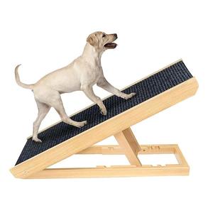 Independent Brands Wooden <b>Pet</b> Ramp Non Slip Dog <b>Sofa</b> Climbing Ladder Natural Wood Color Simple Style - Product Image 3
