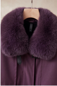 Nuevo Abrigo Largo para Mujer 2026, Forrado con Piel <span class=keywords><strong>de</strong></span> Visón, con Cuello <span class=keywords><strong>de</strong></span> Piel <span class=keywords><strong>de</strong></span> Visón Genuino para Invierno - Product Image 4