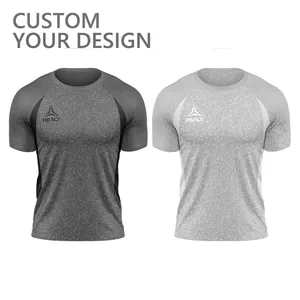 Healy Breathable Quick Active Dry Men Women T-shirts Custom Printed Sports Gym T Shirt Sport Gym Run OEM Logo Customized T-shirt