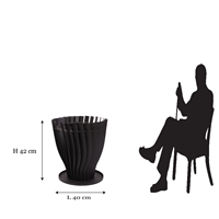 Brasero extérieur de 17 pouces pour bois, avec pique-foyer, pour chauffage de jardin et de terrasse