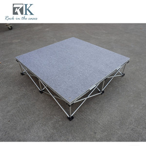 Carpeted Finish Stage Platform Floor Mounting Drum Riser Square Design - Product Image 6