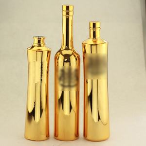 Customized Empty Golden Black <strong>Bottles</strong> 750ml Classic <strong>Champagne</strong> <strong>Bottles</strong> - Product Image 1