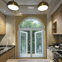 Fenêtre coulissante moderne en aluminium pour extérieur, isolante thermiquement, coupe-vent, à faible émissivité, pour villa, salle de bain, chambre, salon, cuisine, école
