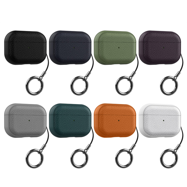 Luxury Leather Case for Airpods 4 3 2 1 Generation, Business Premium Earphone Protect PU for Airpods Pro 2 Leather Case