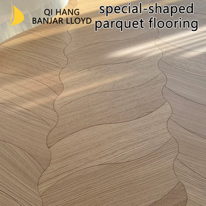 Plancher en chêne massif de forme irrégulière Plancher multicouche à motifs de forme irrégulière - Product Image 4