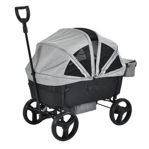 New Popularity Best Kids Wagon Stroller Glamping Carrito de playa con dosel para acampar al aire libre con ruedas grandes - Product Image 2