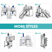 Machines de fabrication de shampooings en acier inoxydable Mélangeurs de liquides cosmétiques pour lave-vaisselle Réservoir de mélange de savon Machine de fabrication de détergents liquides