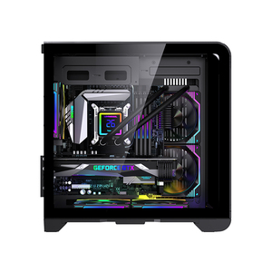 Lovingcool OEM ODM RGB PC 캐비닛 곡선 강화 유리 흰색 게임 PC 케이스 미드 타워 도매 Matx 데스크탑 컴퓨터 케이스 - Product Image 2